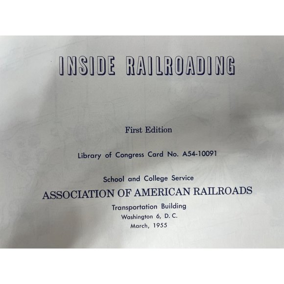1955 Inside Railroading On the Track 1st Ed Association of American Railroads - Picture 6 of 6